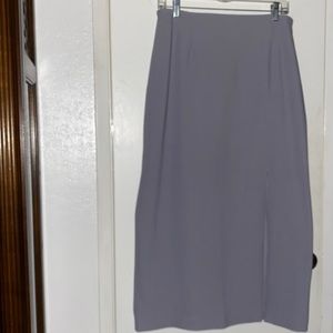 Light gray maxi skirt